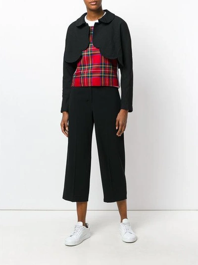 Shop Comme Des Garcons Girl Cropped Scalloped Jacket