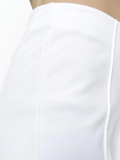 Shop Le Tricot Perugia Slim-fit Tailored Trousers In White