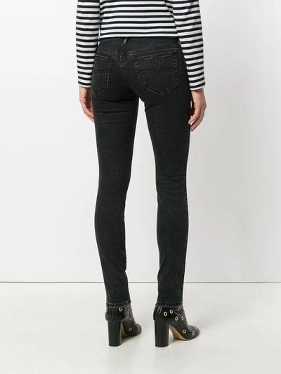 Shop Diesel 'skinzee-low 0687g' Skinny-jeans In Black