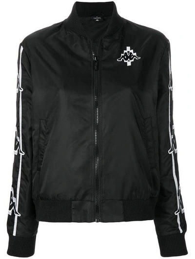 Shop Marcelo Burlon County Of Milan Kappa Bomber Jacket - Black