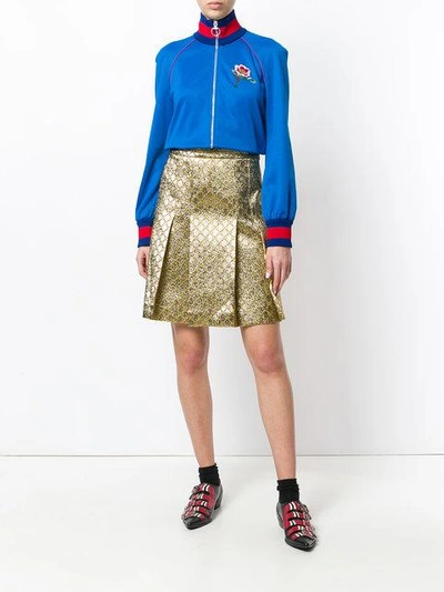 Shop Gucci Gg Jacquard Skirt