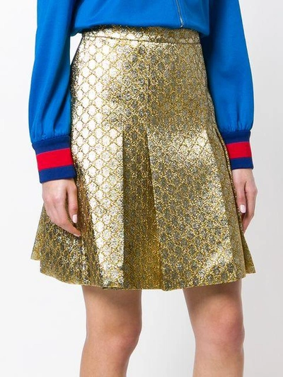 Shop Gucci Gg Jacquard Skirt