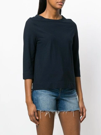 Shop Zanone Boat Neck Sweater In Blue