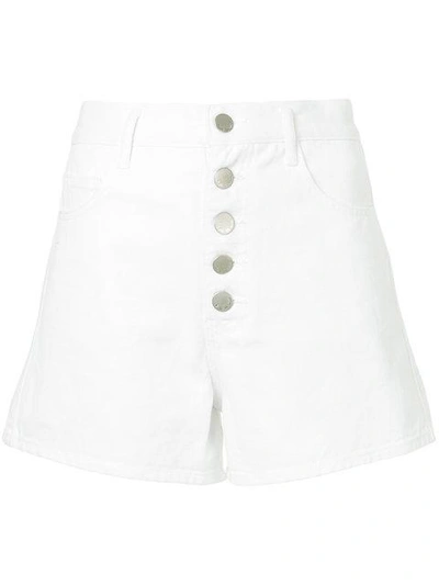 Shop Vale Vines Shorts In White