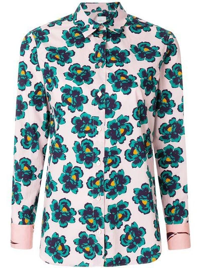 Shop Paul Smith Floral Print Shirt In Multicolour