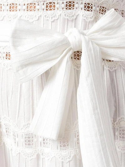 Shop Zimmermann Corsair Frill Tiered Dress - White