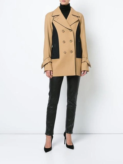 Shop Kimora Lee Simmons The Compact Peacoat In Neutrals