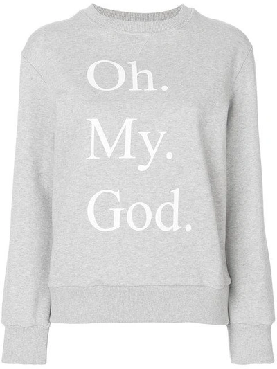 Shop Peter Jensen Oh My God Sweatshirt - Grey