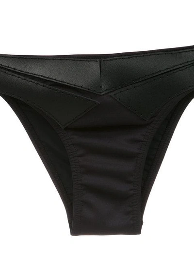 Shop Amir Slama Panelled Bandeau Bikini Set - Black