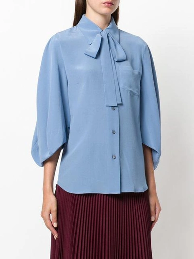 Shop Prada Pussy Bow Blouse