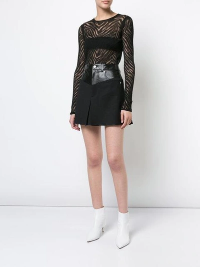 Shop Helmut Lang A-line Short Skirt