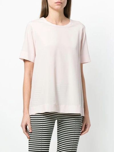 Shop Le Tricot Perugia Short-sleeve Blouse In Pink