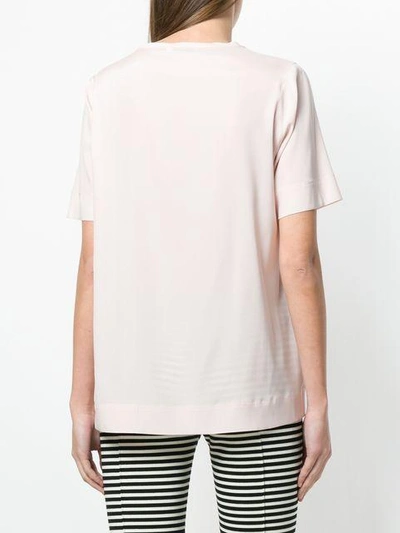 Shop Le Tricot Perugia Short-sleeve Blouse In Pink