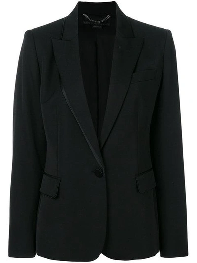 Shop Stella Mccartney Fitted Blazer Jacket In Black