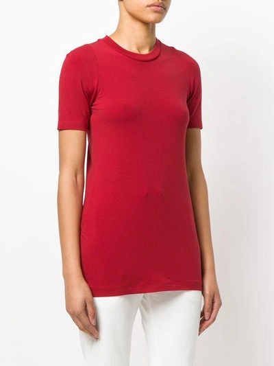 Shop Y-3 Long-line T-shirt - Red