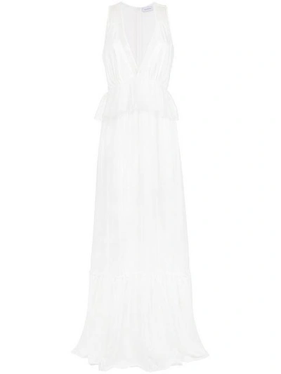 Shop Olympiah Lace Long Dress - White