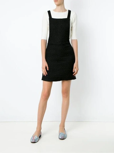 Shop Olympiah X Silvia Braz Pinafore Dress In Black