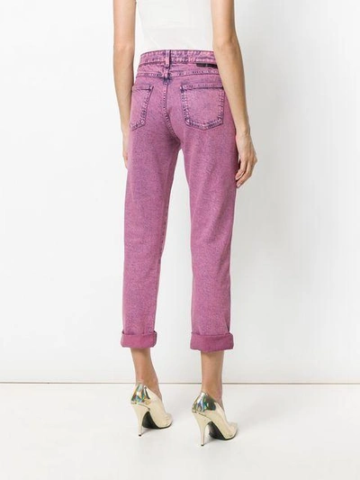 Shop Stella Mccartney Cropped Denim Jeans In Pink