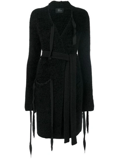 Shop Lost & Found Ria Dunn Knitted Long Cardigan - Black