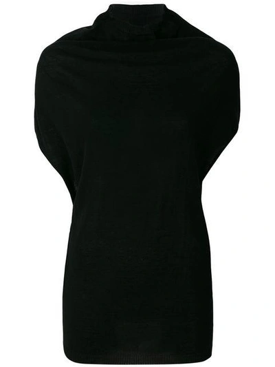 Shop Rick Owens Dropped Shoulder Knit Top