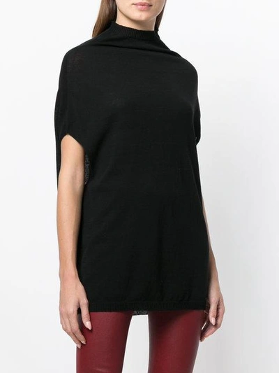 Shop Rick Owens Dropped Shoulder Knit Top