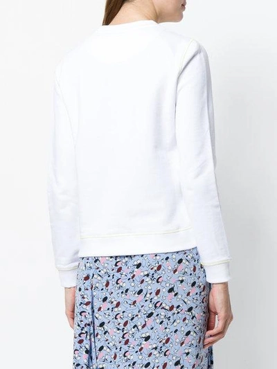 Shop Kenzo Tiger Sweatshirt - White