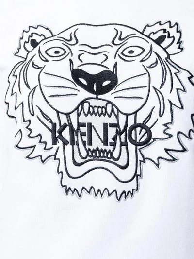 Shop Kenzo Tiger Sweatshirt - White