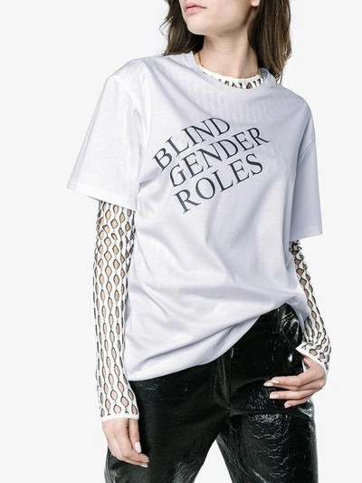 Shop Blindness Blind Gender Roles T Shirt - White