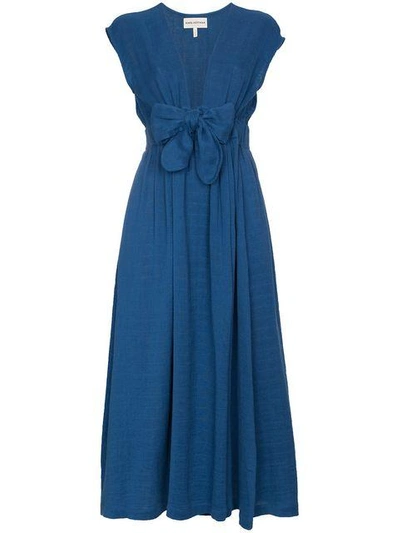 Shop Mara Hoffman Katinka V-neck Wrap Organic Cotton Dress - Blue