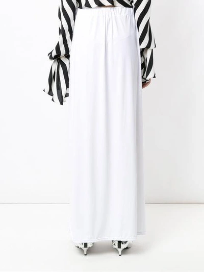 Amir Slama Side Slits Skirt In White