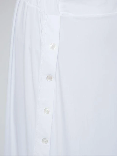 Shop Amir Slama Side Slits Skirt In White