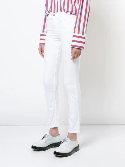 Shop Frame Slim-fit Jeans In White