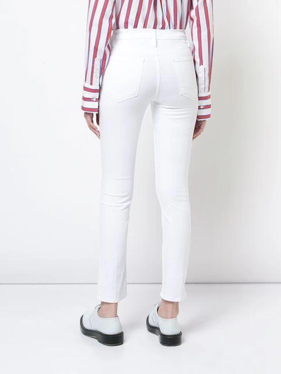 Shop Frame Slim-fit Jeans In White