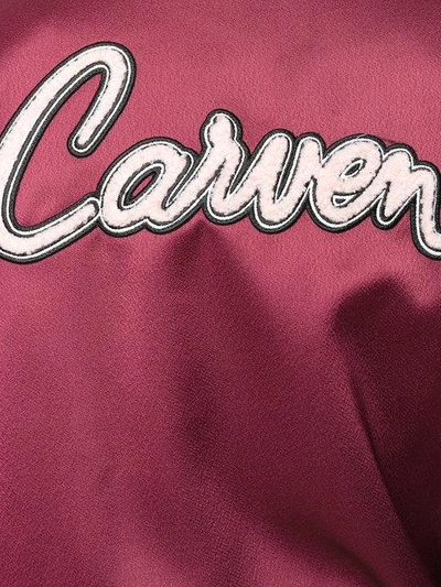 Shop Carven Cropped Bomber Jacket In Pink