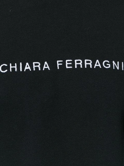 Shop Chiara Ferragni Active Cropped Hoodie - Black