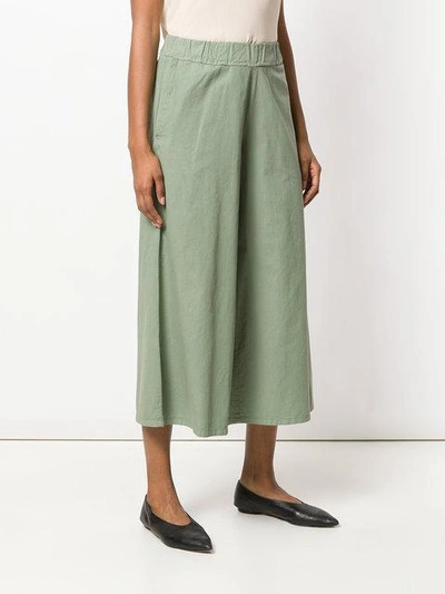 Shop Labo Art Weite Cropped-hose In Green