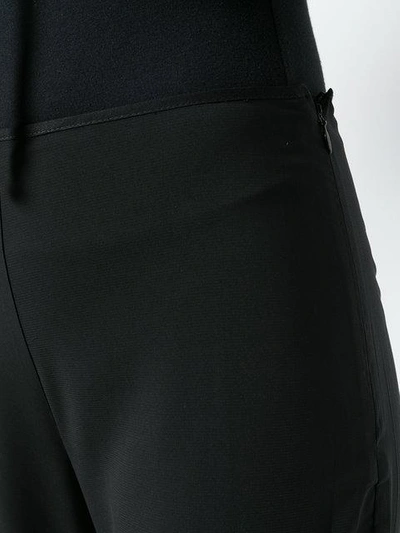 Shop Amen Flared Cuff Trousers - Black