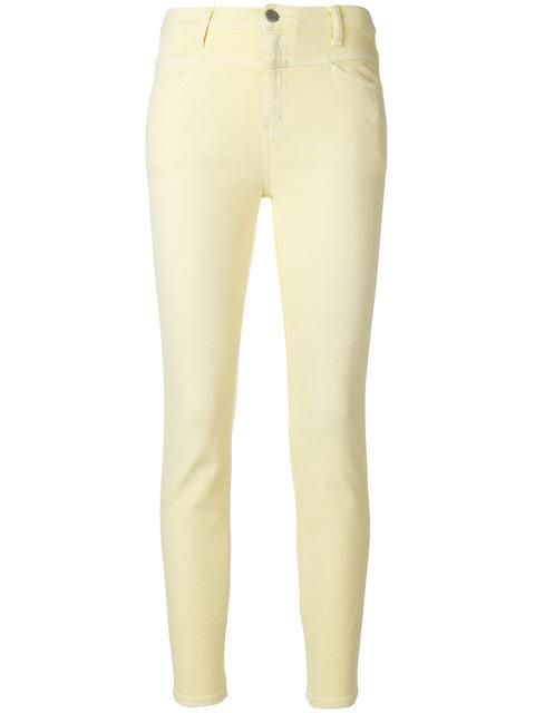 pale yellow skinny jeans