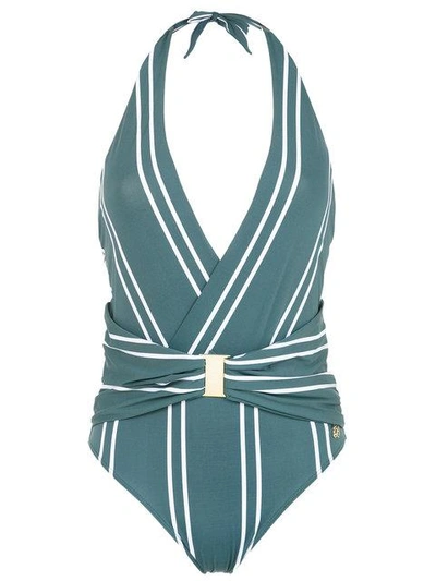 Shop Brigitte Striped Swimsuit - Green