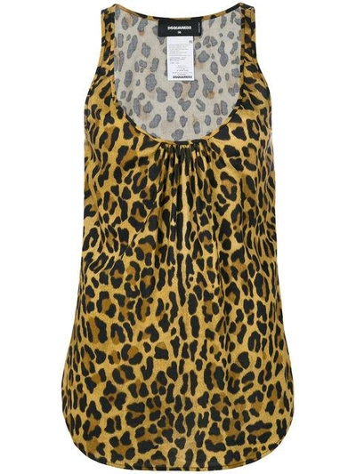 Shop Dsquared2 Leopard Vest