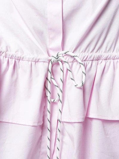 Shop Christian Pellizzari Strapless Shirt In Pink