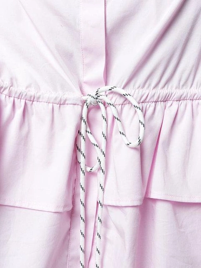 Christian Pellizzari Strapless Shirt In Pink