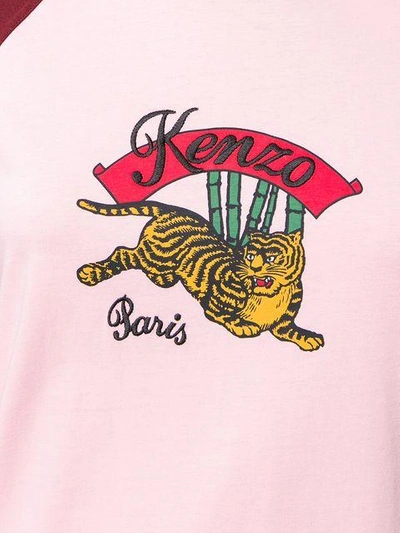 Shop Kenzo Front Logo Dress In Pink