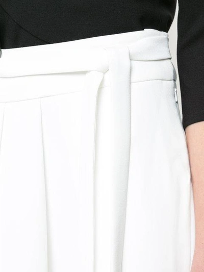 Shop Valery Kovalska Flared Tailored Trousers In White
