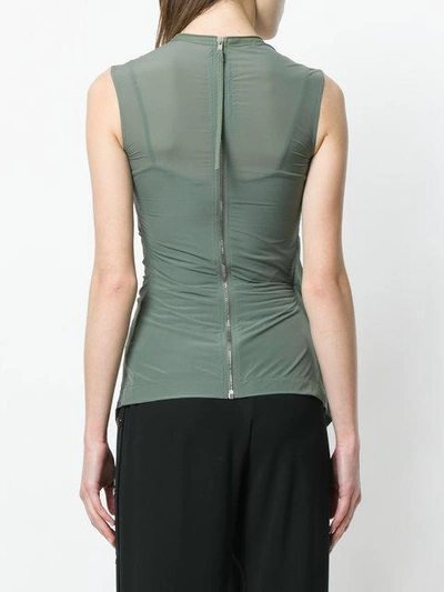 Shop Rick Owens Ellipse Top - Green