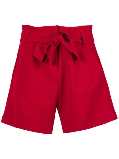 Shop Olympiah High Waist Shorts In Red