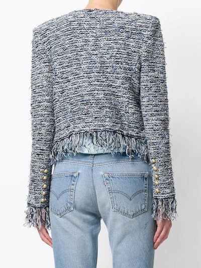 Shop Balmain Bouclé Jacket