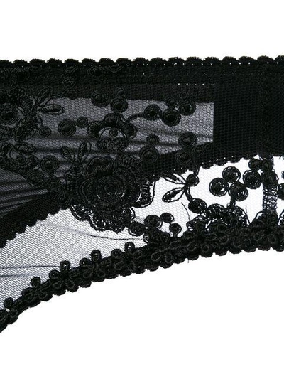 Shop Prelude Lace Embroidered Suspenders In Black