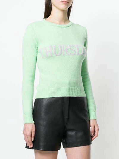 Shop Alberta Ferretti Thursday Sweater In Green