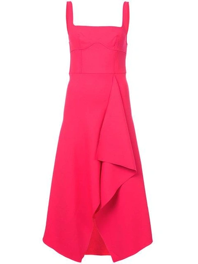 Shop Dion Lee Bustier Dress - Pink & Purple
